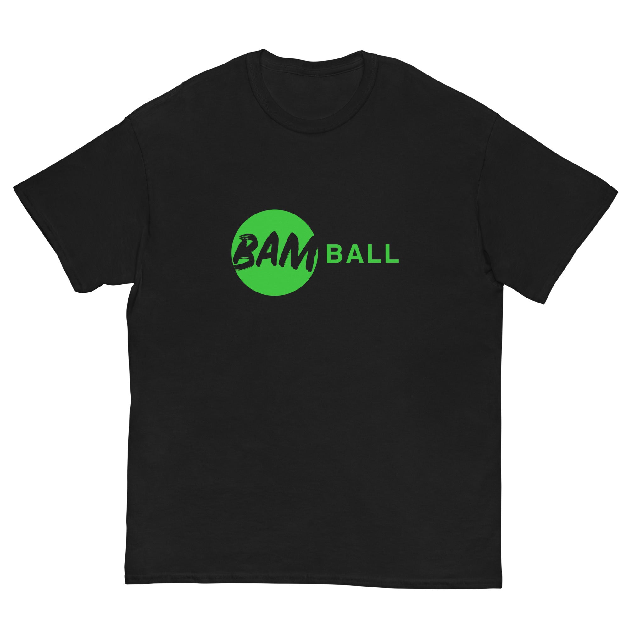 Kurzärmeliges T-shirt mit grünem BamBall-Logo