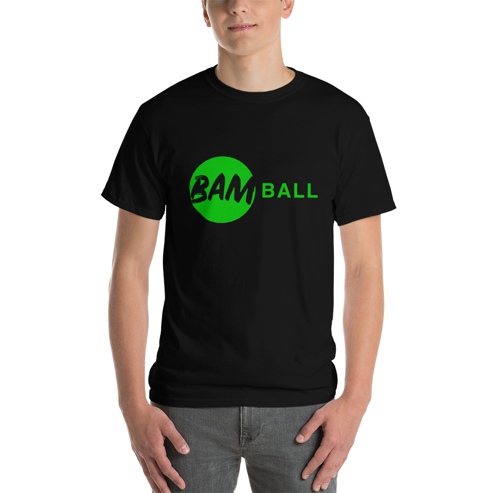 Kurzärmeliges T-shirt mit grünem BamBall-Logo