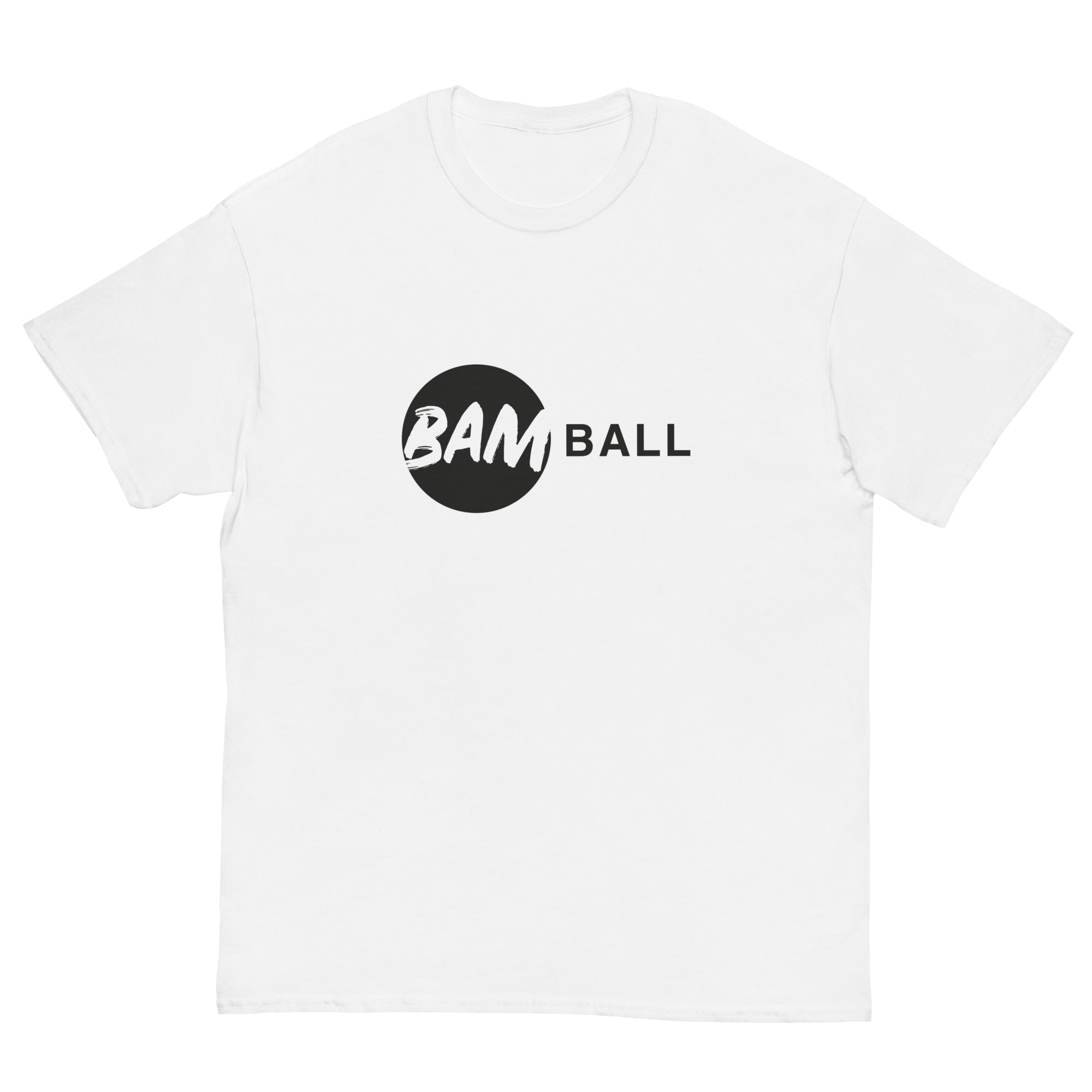 Kurzärmeliges T-shirt mit schwarzem BamBall-Logo
